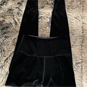 Beyond Yoga Black Velvet Leggings